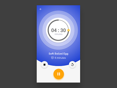 My Cooking Timer UI Design