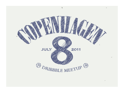 Copenhagen Dribbble Meetup copenhagen meetup sketch typography