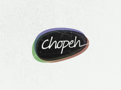 Ye Olde Chopeh desaturated grunge logo old scratched