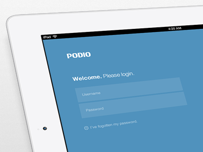 Ipad dribbble login