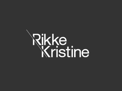 Rikke Kristine v2 faux pas helvetica logo rikke typography