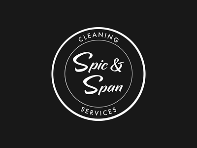 Spic and Span Cleaning Services Logo branding logo logodesign ui design