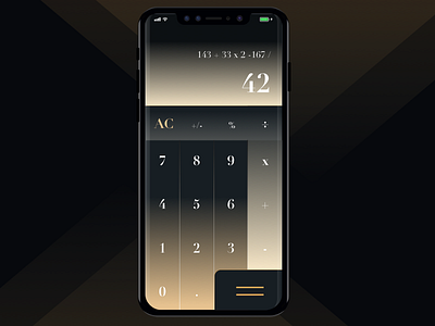 Daily UI Challenge #04 Calculator art deco calculator dailyui didot