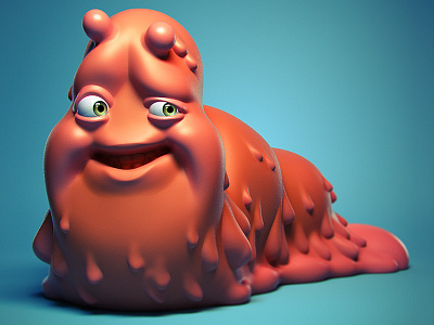 "Hey Babbee" 3d illustration character design designer toy monster toy design vinyl toy