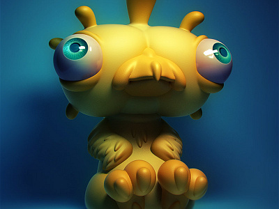 Birfy 3d illustration character design designer toy monster toy design vinyl toy