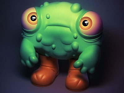 Todly 3d illustration character design designer toy monster toy design vinyl toy