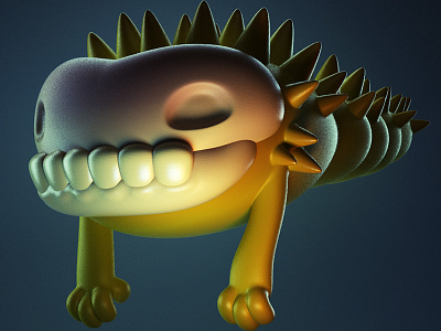 Monstober - Skullworm 3d illustration character design designer toy monster toy design vinyl toy