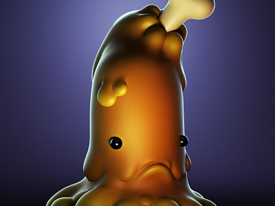 Monstober - Boneghost 3d illustration character design designer toy monster toy design vinyl toy