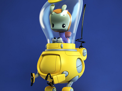 March of Robots 3d illustration character design designer toy monster toy design vinyl toy