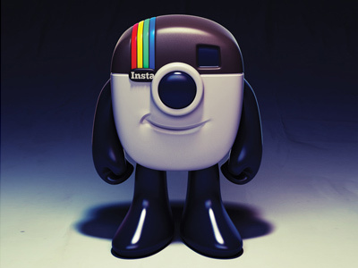 Instagram Mascot 3d illustration character design toy design