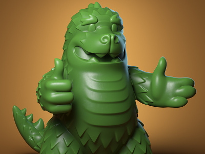 Mazilla Sculpt for Mathews Elementary School 3d character design monster toy design