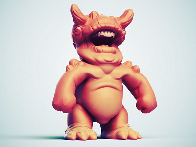 Pubble is a wee beastie 3d illustration character design designer toy monster toy design vinyl toy