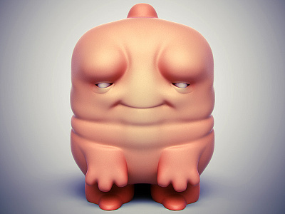 "Cheebs" Class Demonstration Sculpt 3d illustration character design designer toy monster toy design vinyl toy