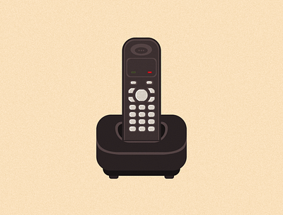 KX-TG1371 - Panasonic illustraion phone telephone
