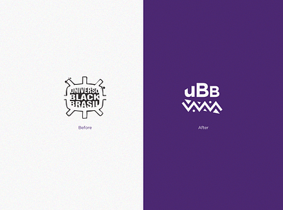 Universo Black Brasil - Before - After before and after graphicdesign logo logotype