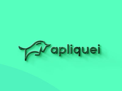 Apliquei - Concultoria Financeira bull finance logo graphicdesign logo logotype minimalist