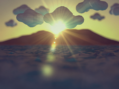 Island in the Sun 3d c4d cinema i have a problem low poly