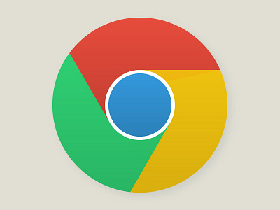 Flat Chrome Icon chrome colors design falt google graphic graphic design icon icons