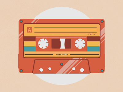Press Play ai bright cassette colors illustrator tape