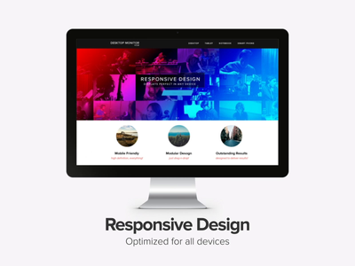 Responsive design visualisation adapt after effects desktop devices fit screen imac light minimal mobile motion responsive screen sketch tablet web page website