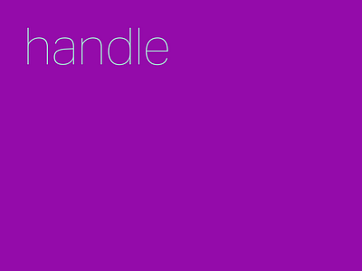 handle after effects animation blue design kinetic type kinetic typography minimal motion design motion graphics purple simple typography