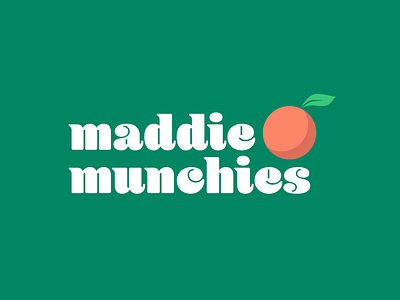 Maddie Munchies after effects branding circle cooking food green icon identity logo motion design natural orange organic red typography