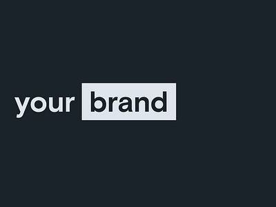 Your brand after effects animation black clean dark geometric kinetic typography minimal modern monochrome motion motion design motion graphics personal brand simple