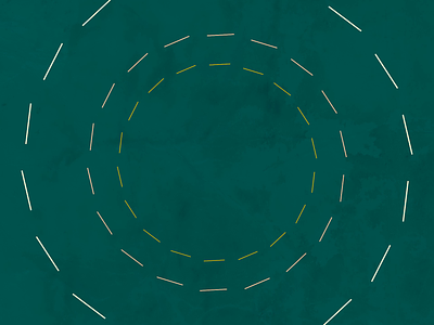 Bends after effects animation circle clean geometric gold green line art modern motion design pattern simple symmetry texture white yellow
