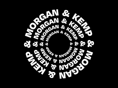 Morgan & Kemp concept 3 after effects animation branding circle circle logo geometric identity loop minimal motion design simple spin typography