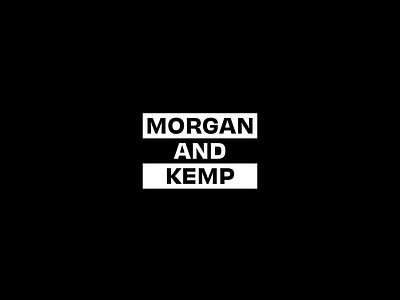 Morgan & Kemp concept 4 after effects animation brand geometric icon identity logo minimal motion design simple slide split typography