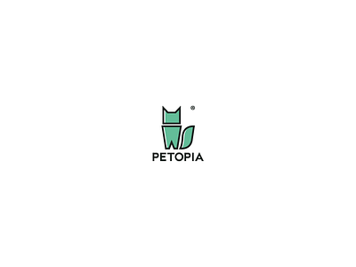 Petopia logo animal cat dog p pet