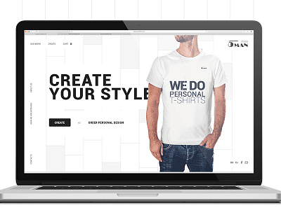 5man create your style ecommerce fashion product shop store t shirts ui ux website