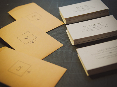 New Business Cards: The American Classic business cards envelope packaging