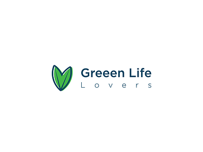 Green life lovers logo