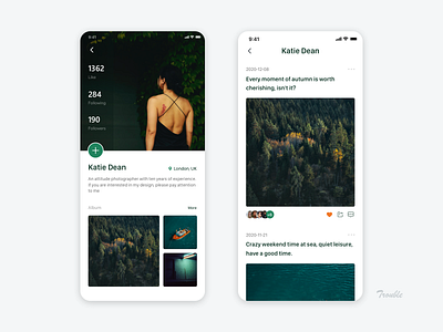 APP personal app design ui