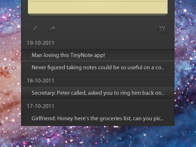 TinyNote - Note list app mac notepad osx tinynote