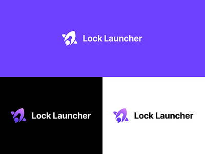 Lock Launcher logo design app branding design