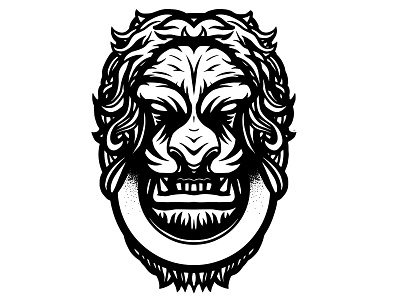 Alpha Prime black design illustration liono style tatto vector