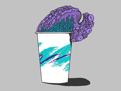 Jazz Wave Tentacle color cup illustration jazz octopus tentacle