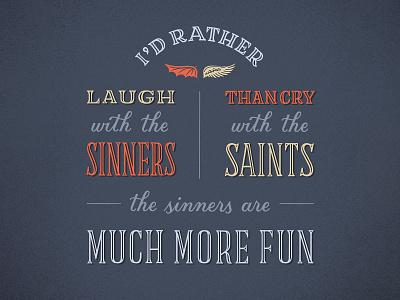 Laugh with the Sinners billy joel hand lettering lettering lyrics music