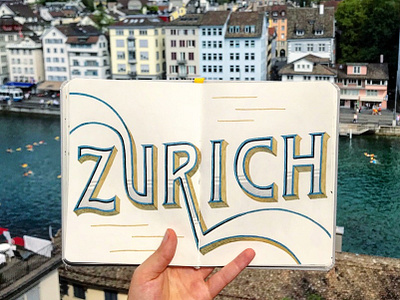 Zurich hand lettering lettering photography travel