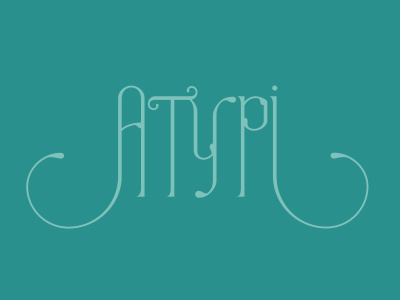 AtypI atypi lettering logo