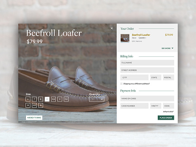 Daily UI 002 daily ui freight big mallory penny loafers