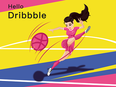 First Shot debut dribbble first hello illustrations shot