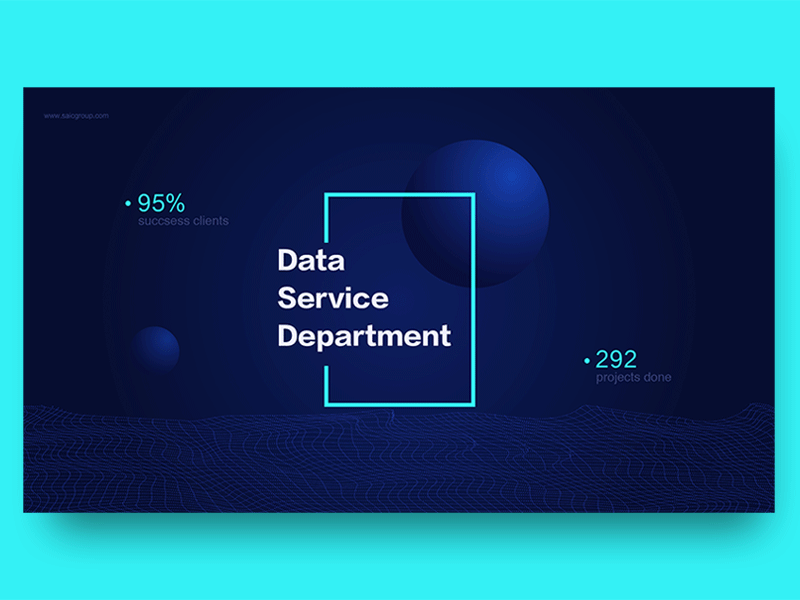 Data visualization website and motion design