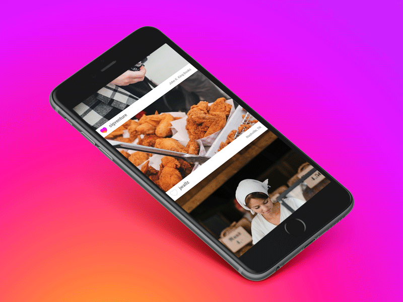 Instagram Swipe to Comment - Rough Animation animated animation app comment instagram interaction interface redesign ui user interface ux