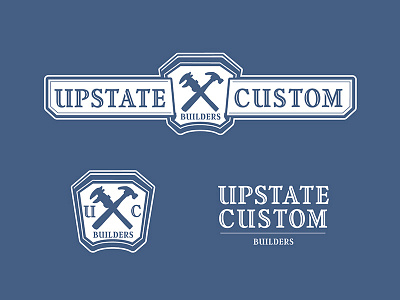 Upstate Custom Builders branding builder builders custom design graphic design house logo print upstate