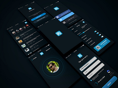 Rentit app design mockup appdesign application ios mobile mockup