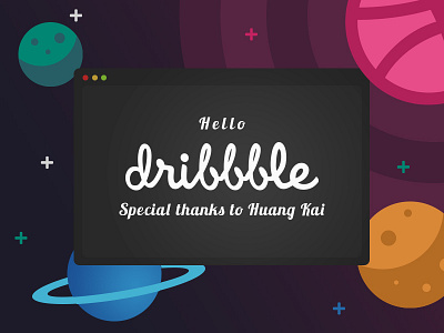 Dribbble Debut! debut dribbble hello