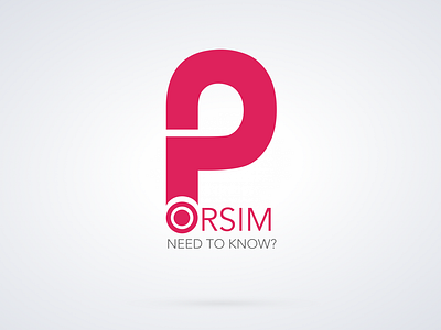 Porsim Logo app design icon illustration logo logodesign logos logotype minimal porsim vector web